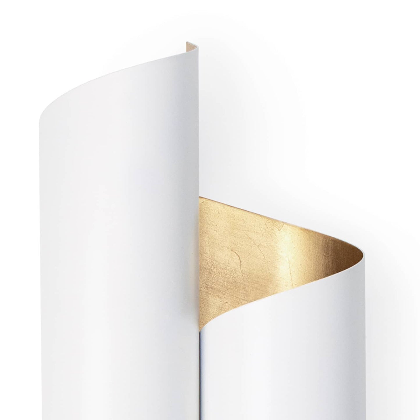 Folio Sconce (White and Gold).