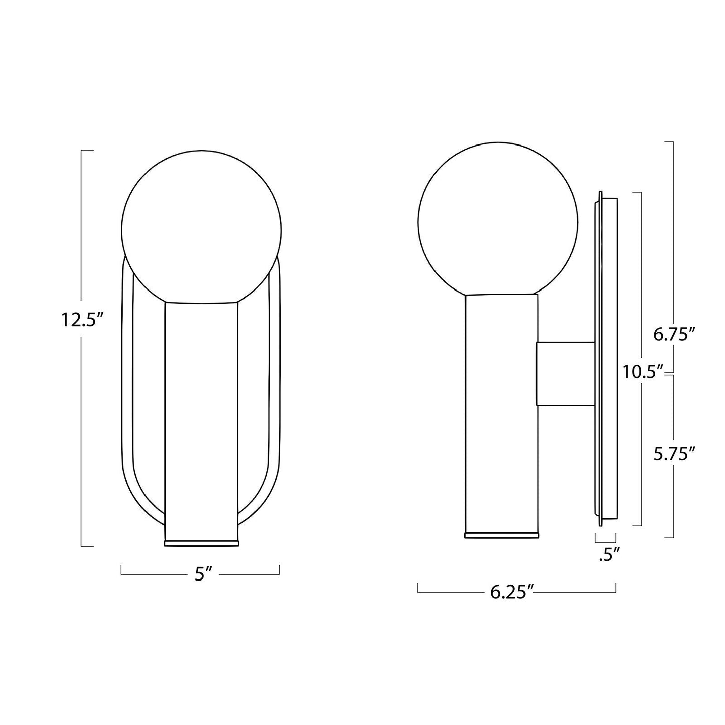 Dion Sconce (Oil Rubbed Bronze).
