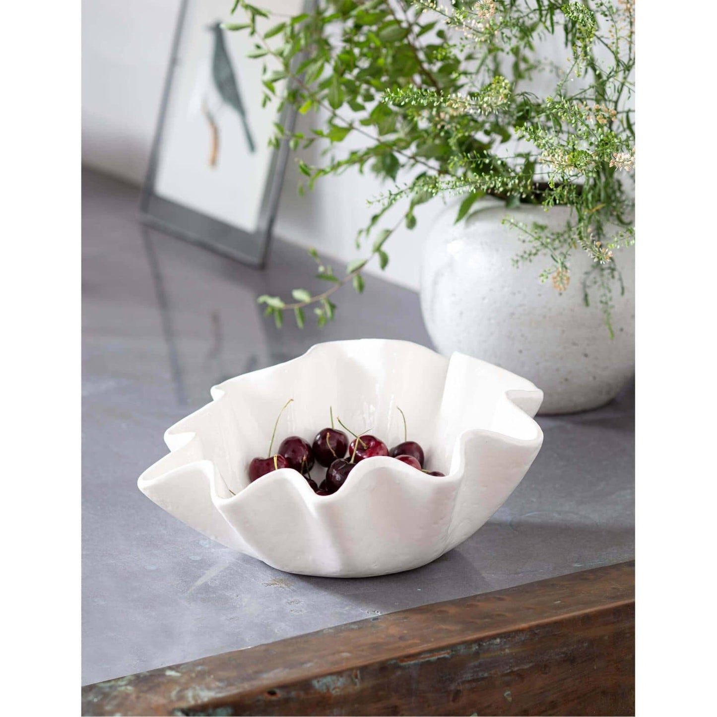 Ruffle Ceramic Bowl Medium.