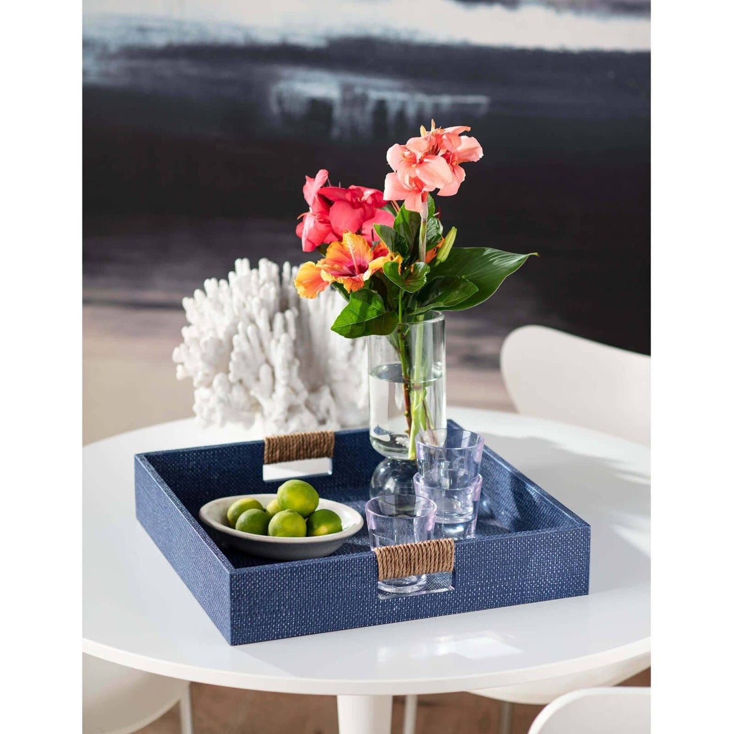 Logia Square Tray Large (White).