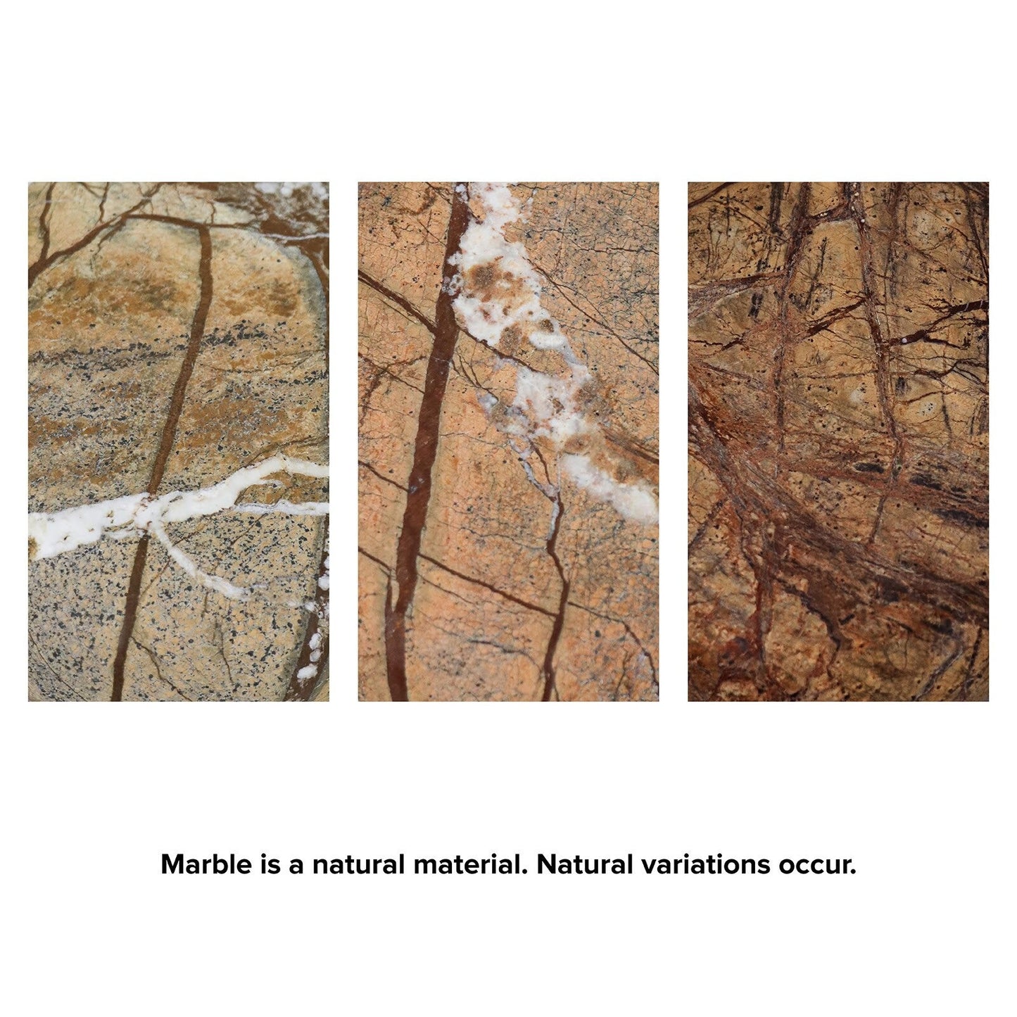 Marlow Marble Plate Small (Brown).