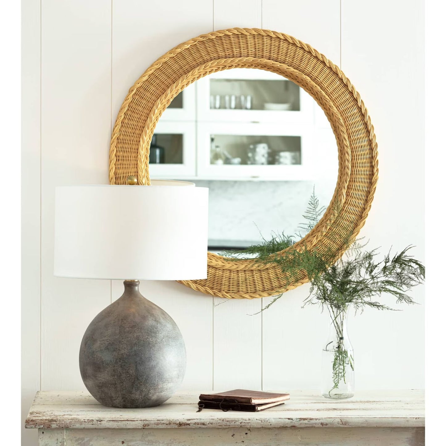 Pierre Rattan Mirror.