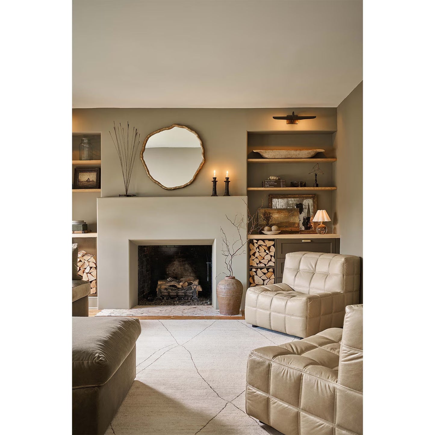 Vine Mirror Large (Antique Gold).