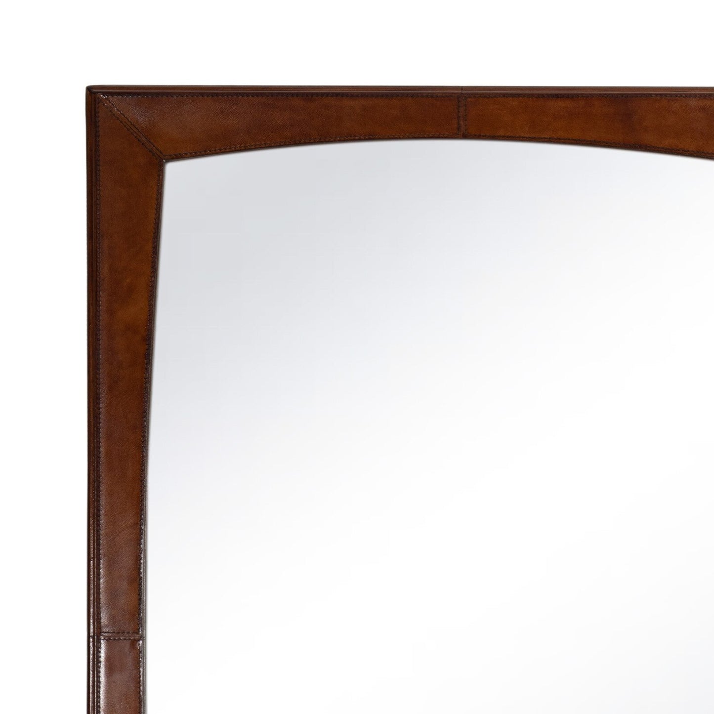 Estaban Leather Mirror Small (Cognac).