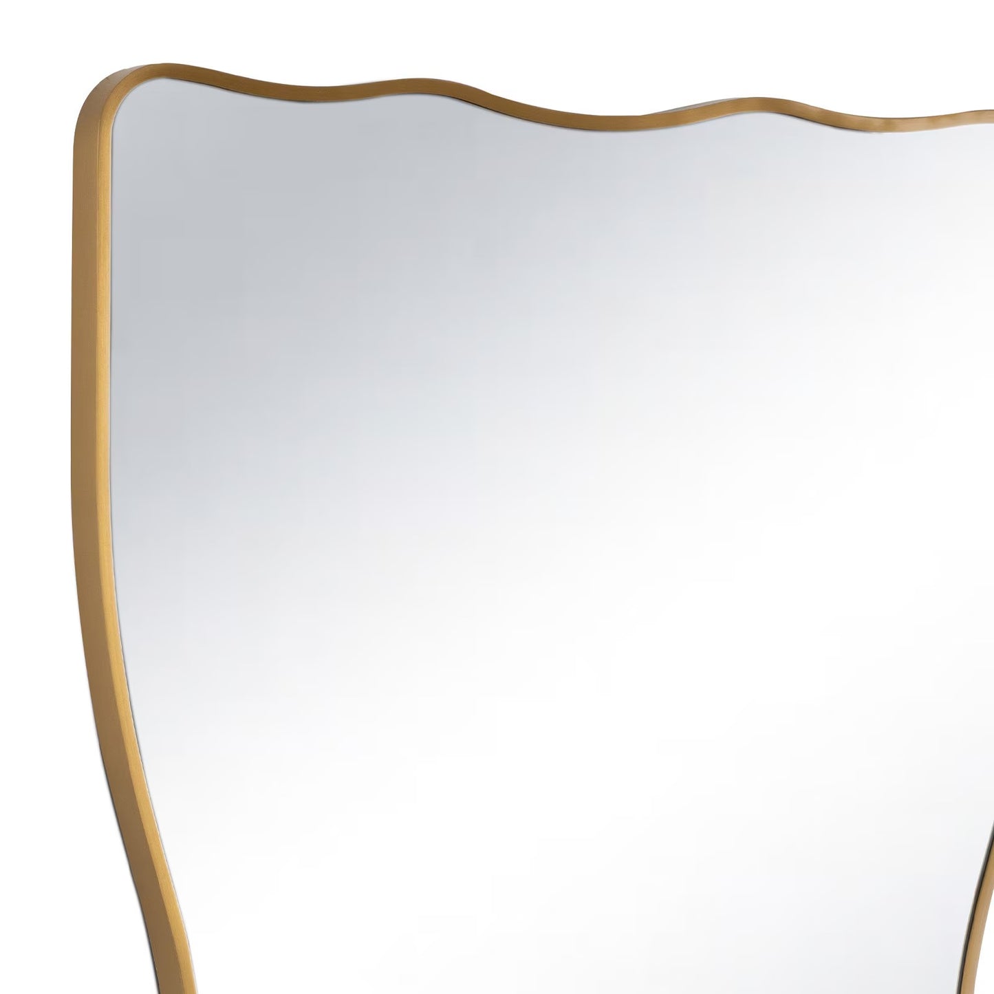 Piero Metal Mirror (Natural Brass).