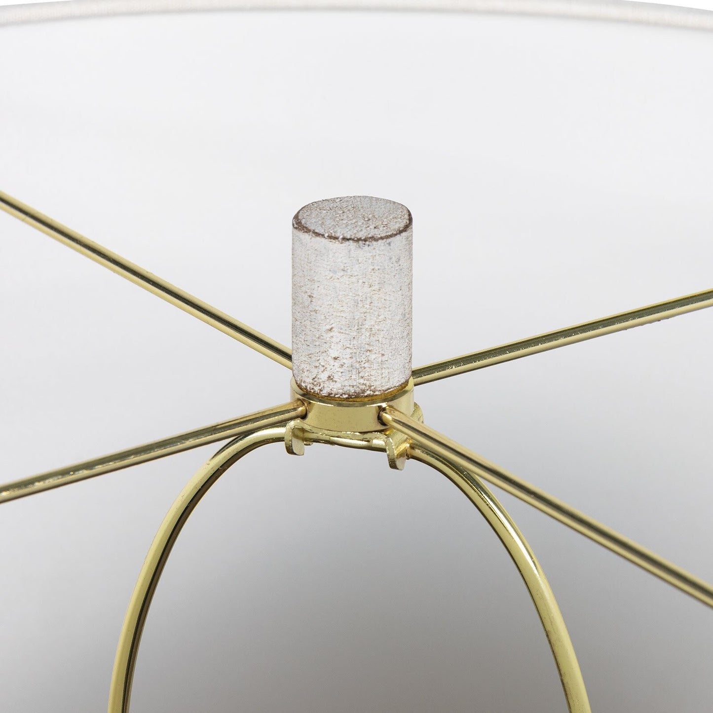 Fishbone Buffet Lamp (White Wash).