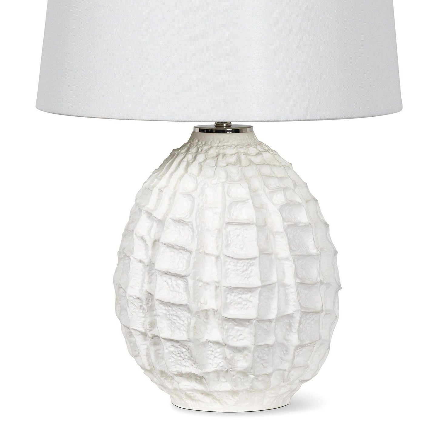 Caspian Ceramic Table Lamp (White) Small.