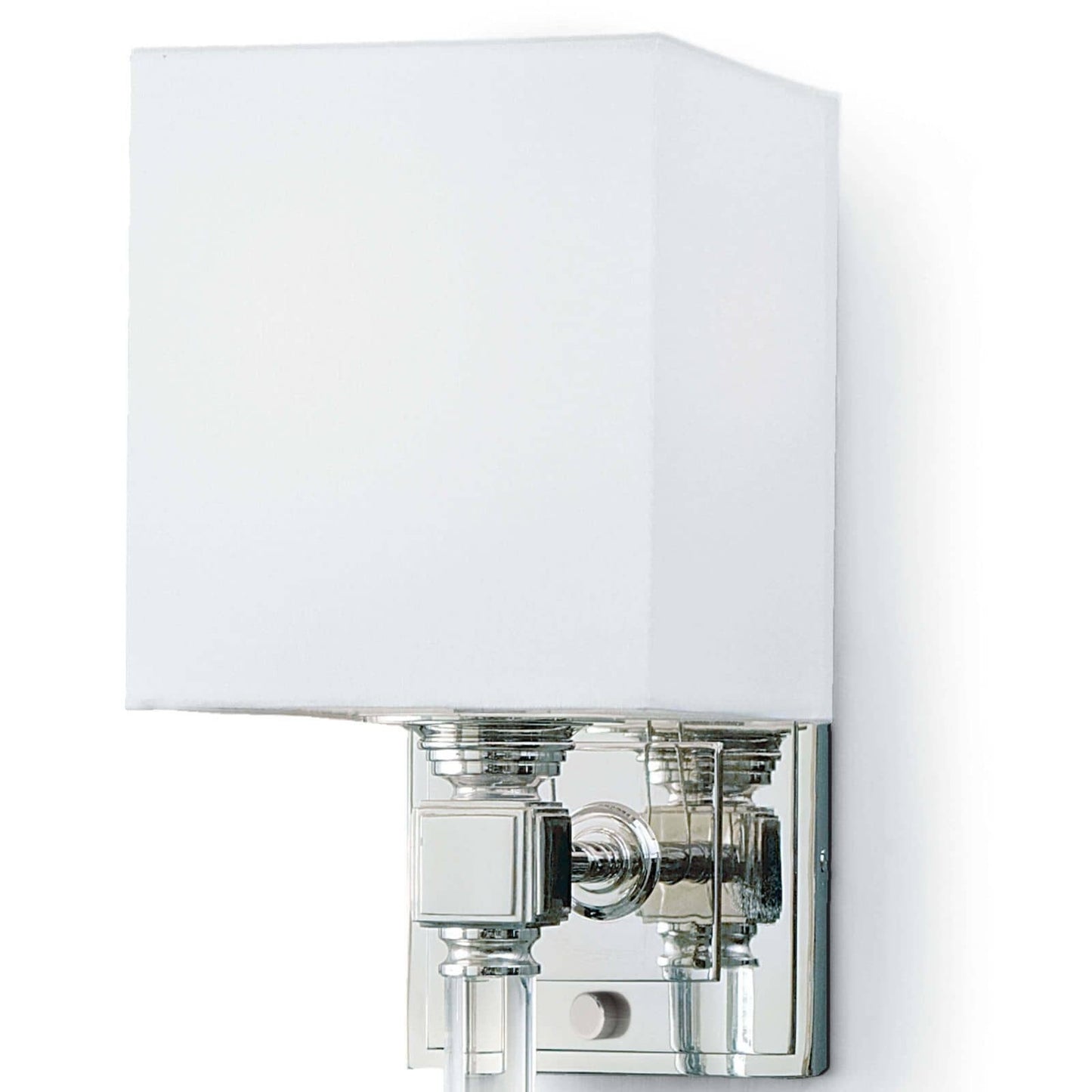 Crystal Tail Sconce (Polished Nickel).