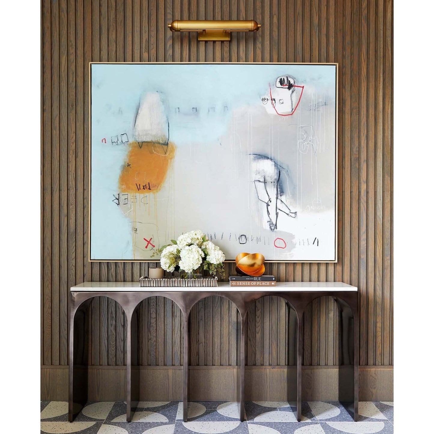 Devon Picture Light Small (Natural Brass).