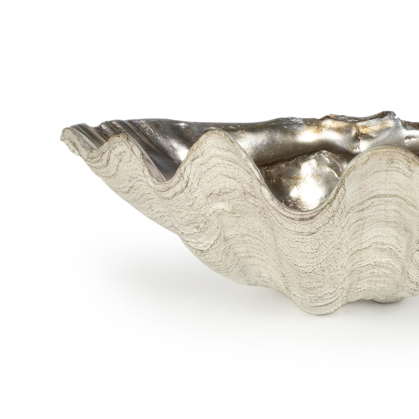Clam Bowl Small (Ambered Silver Leaf).