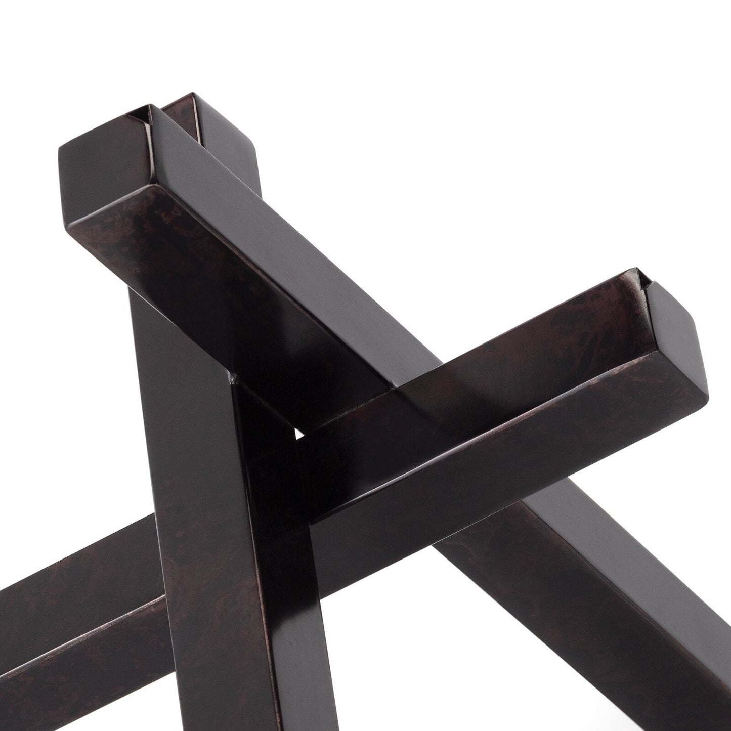 Intersecting Sculpture (Blackened Zinc).