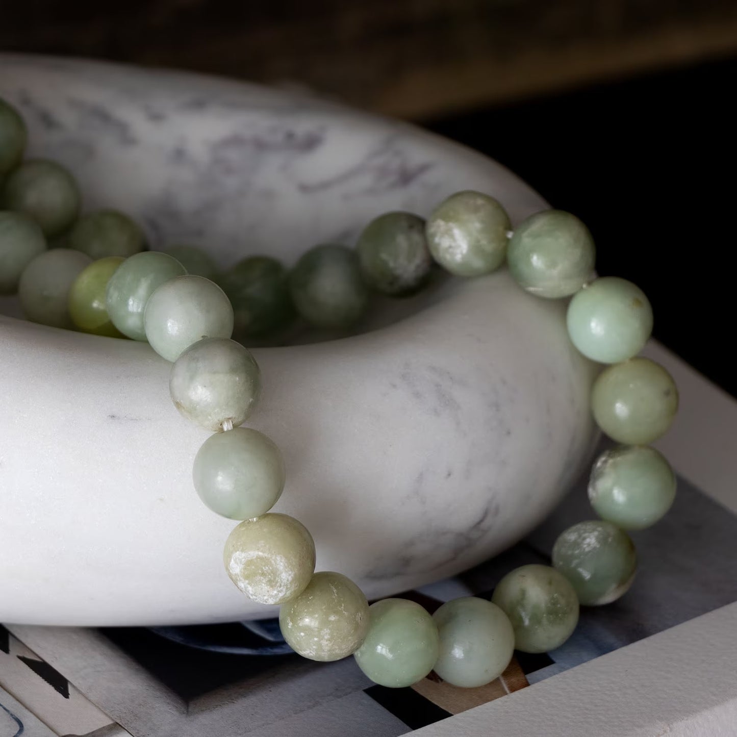 Lagoon Marble Bowl (White).