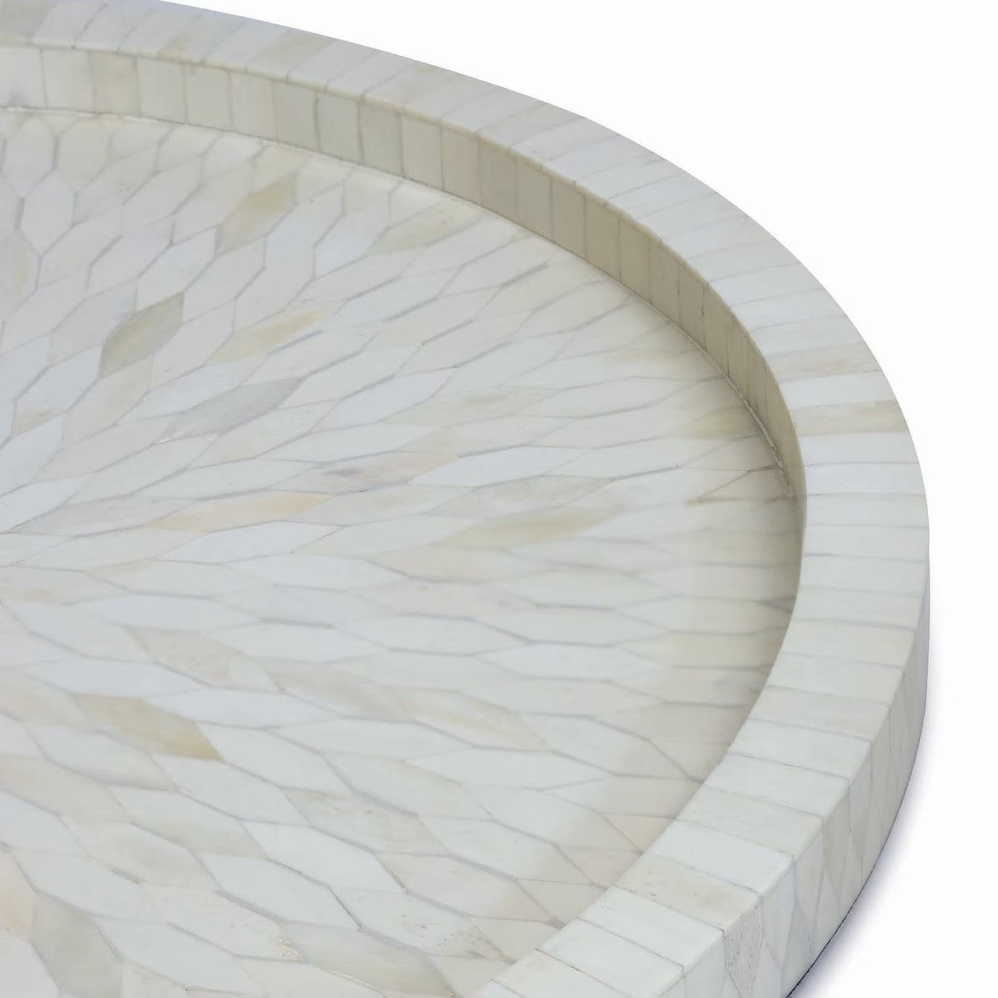 Jullian Bone Tray Small (White).