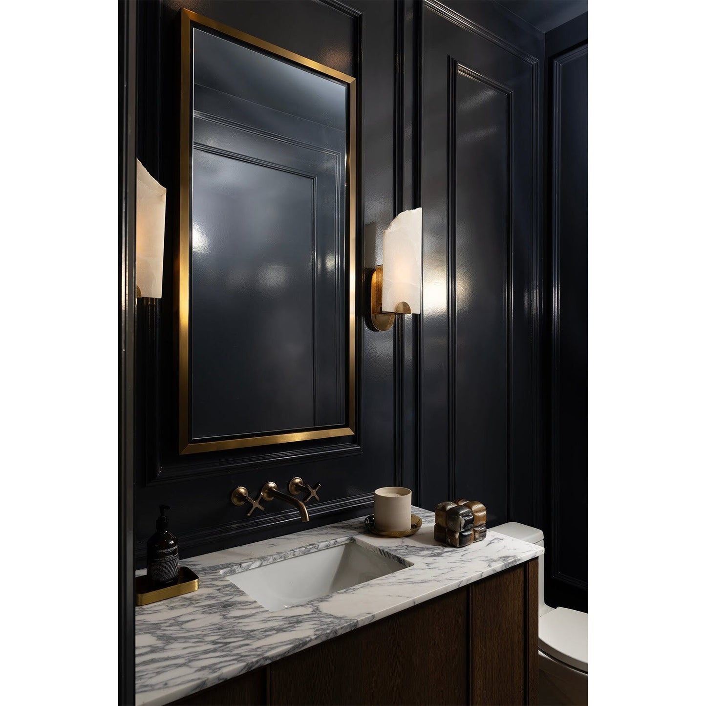 Rectangle Mirror (Natural Brass).