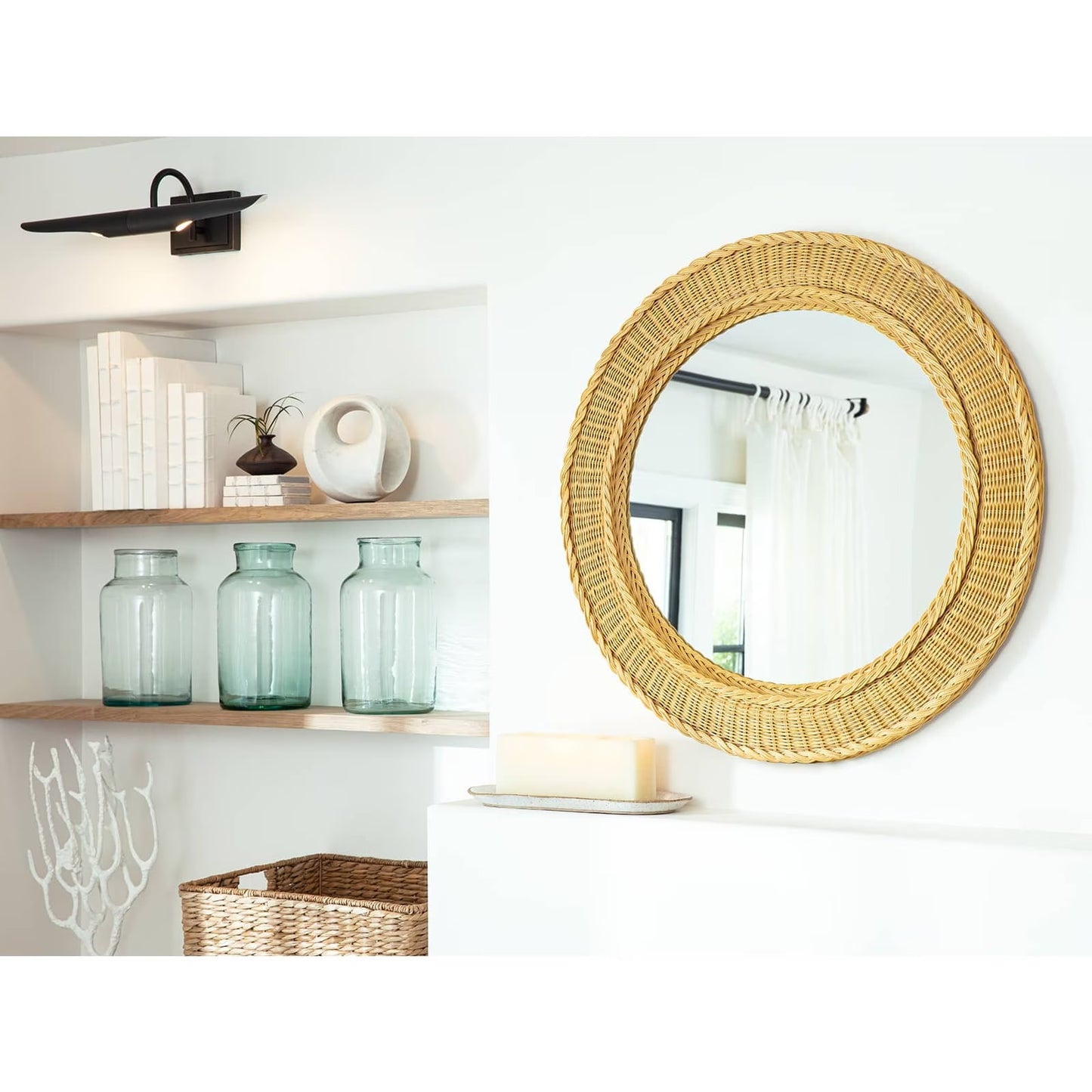 Pierre Rattan Mirror.