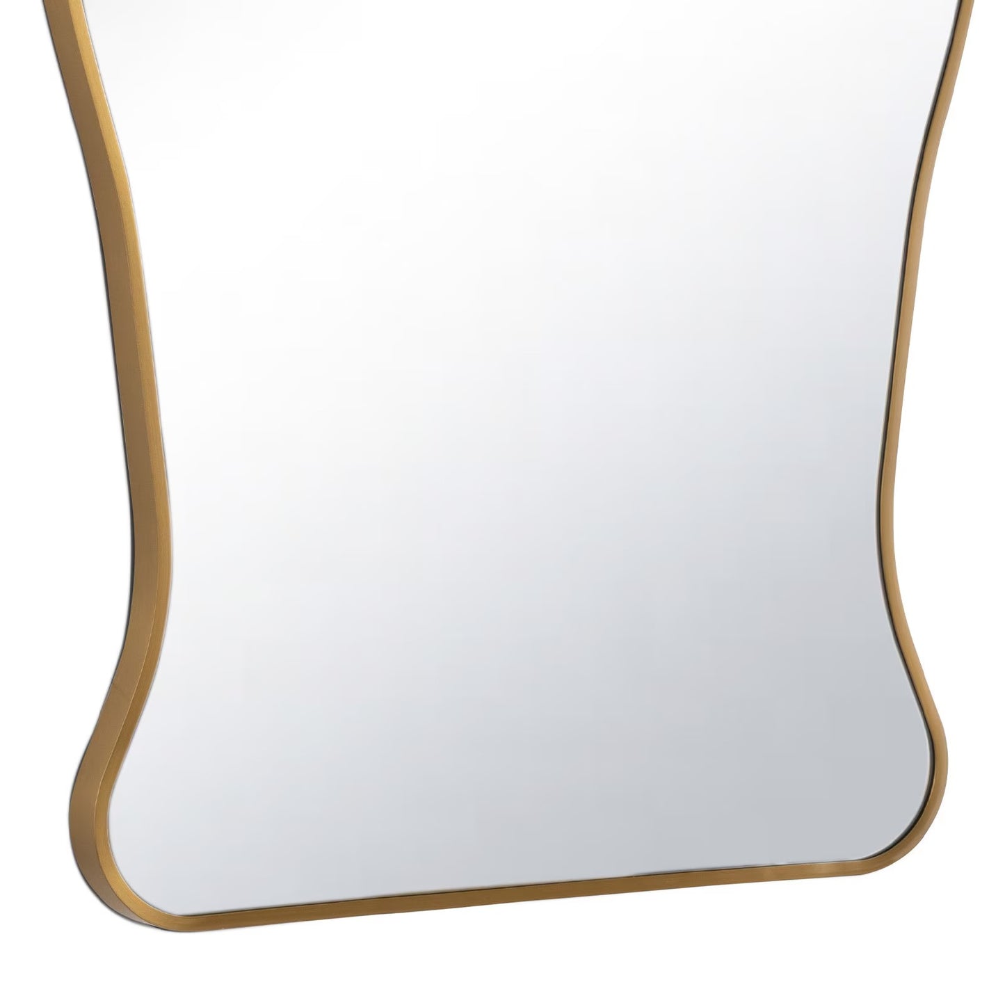 Piero Metal Mirror (Natural Brass).