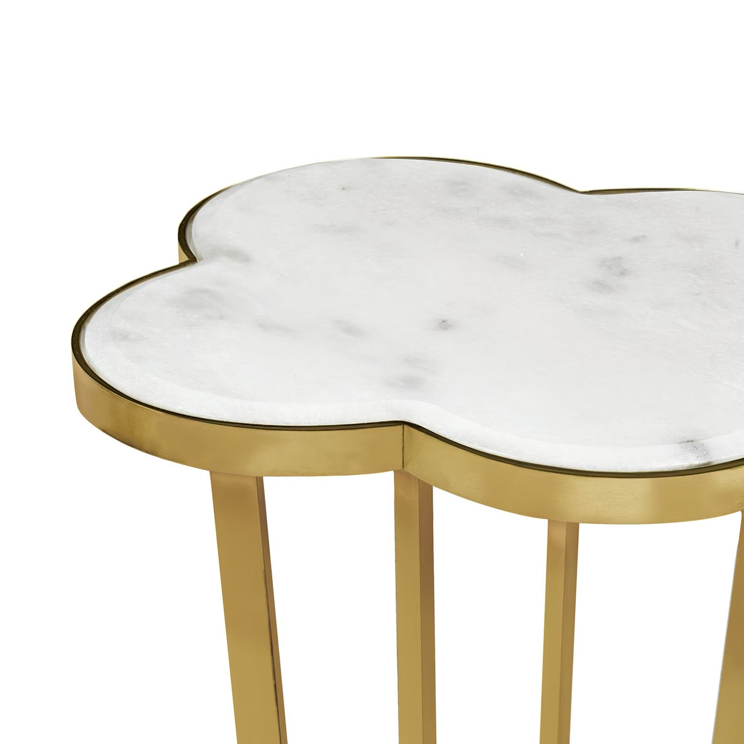 Clover Table (Natural Brass).