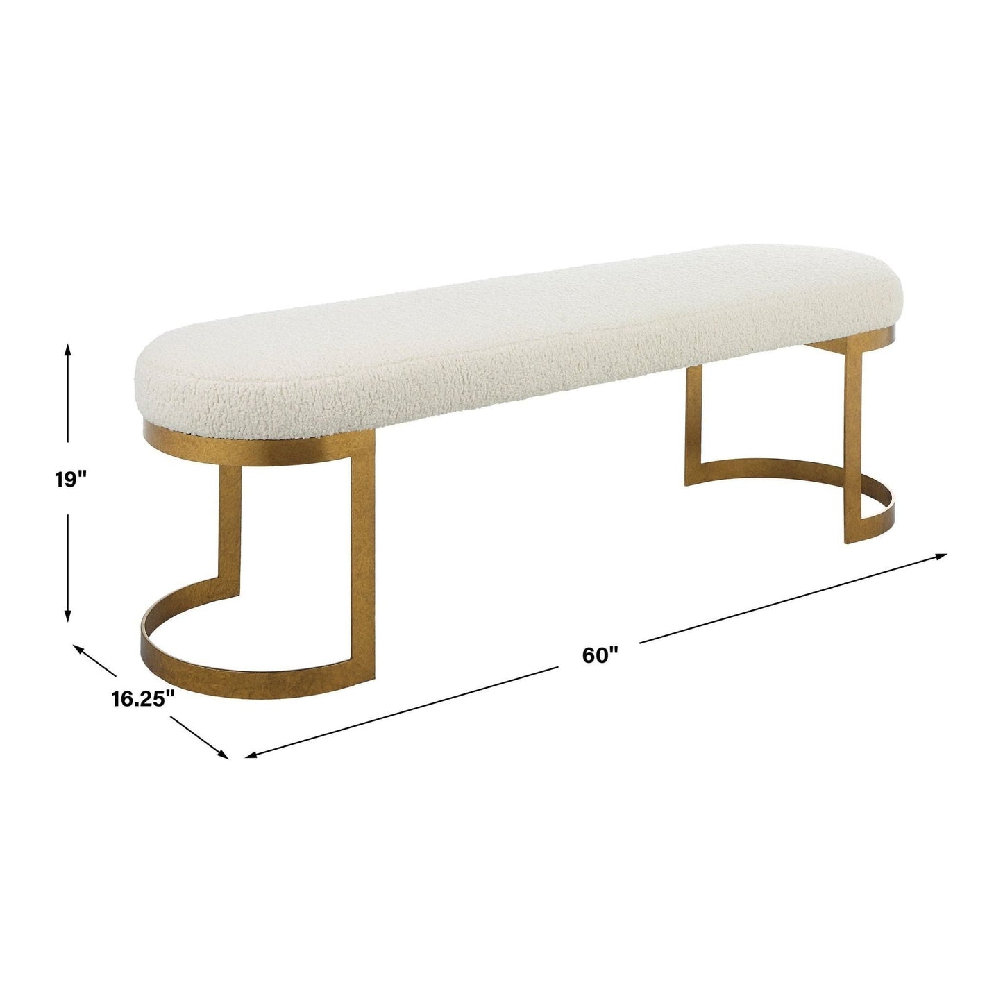 Infinity Gold Bench.