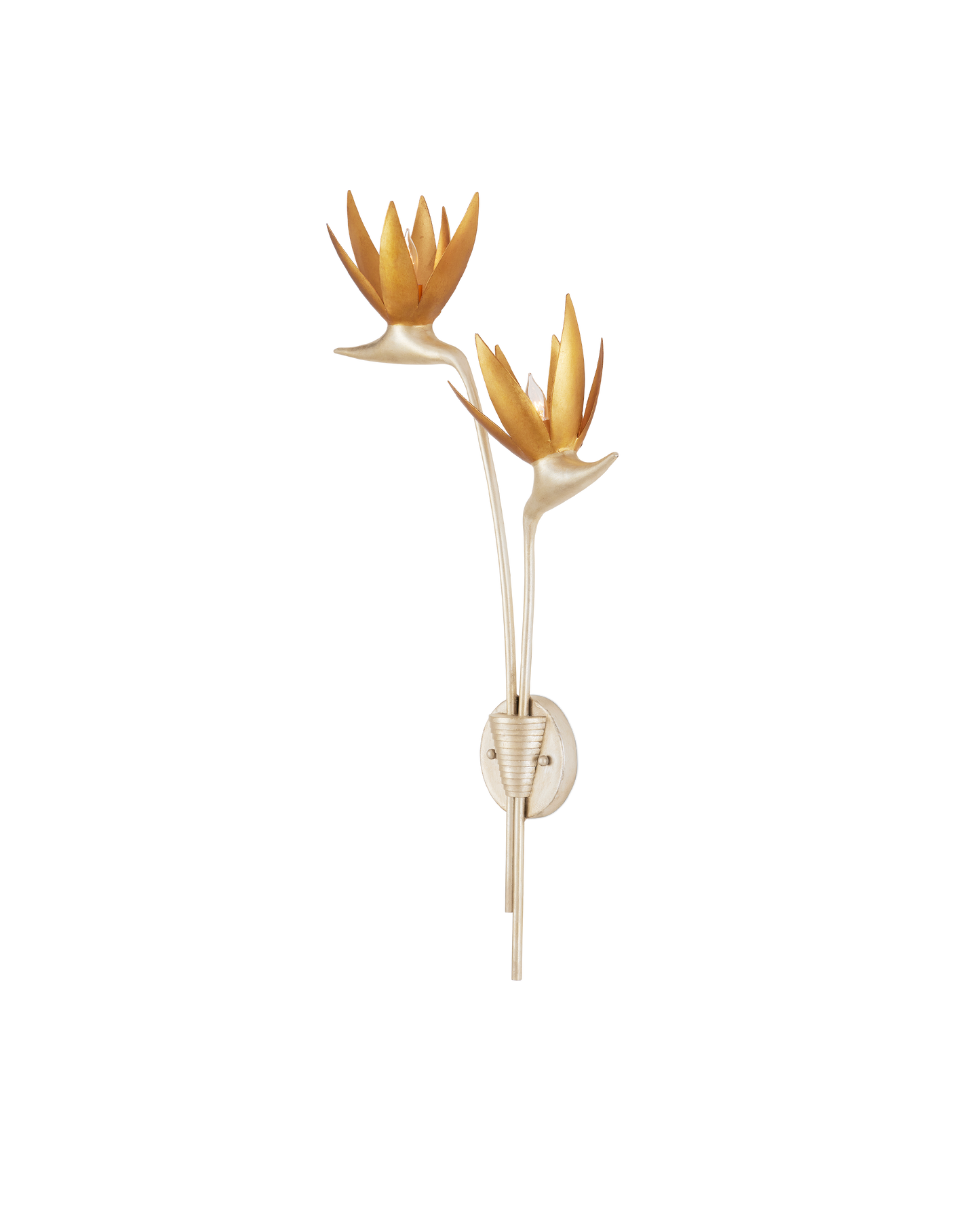 Paradiso Silver & Gold Wall Sconce, Left.