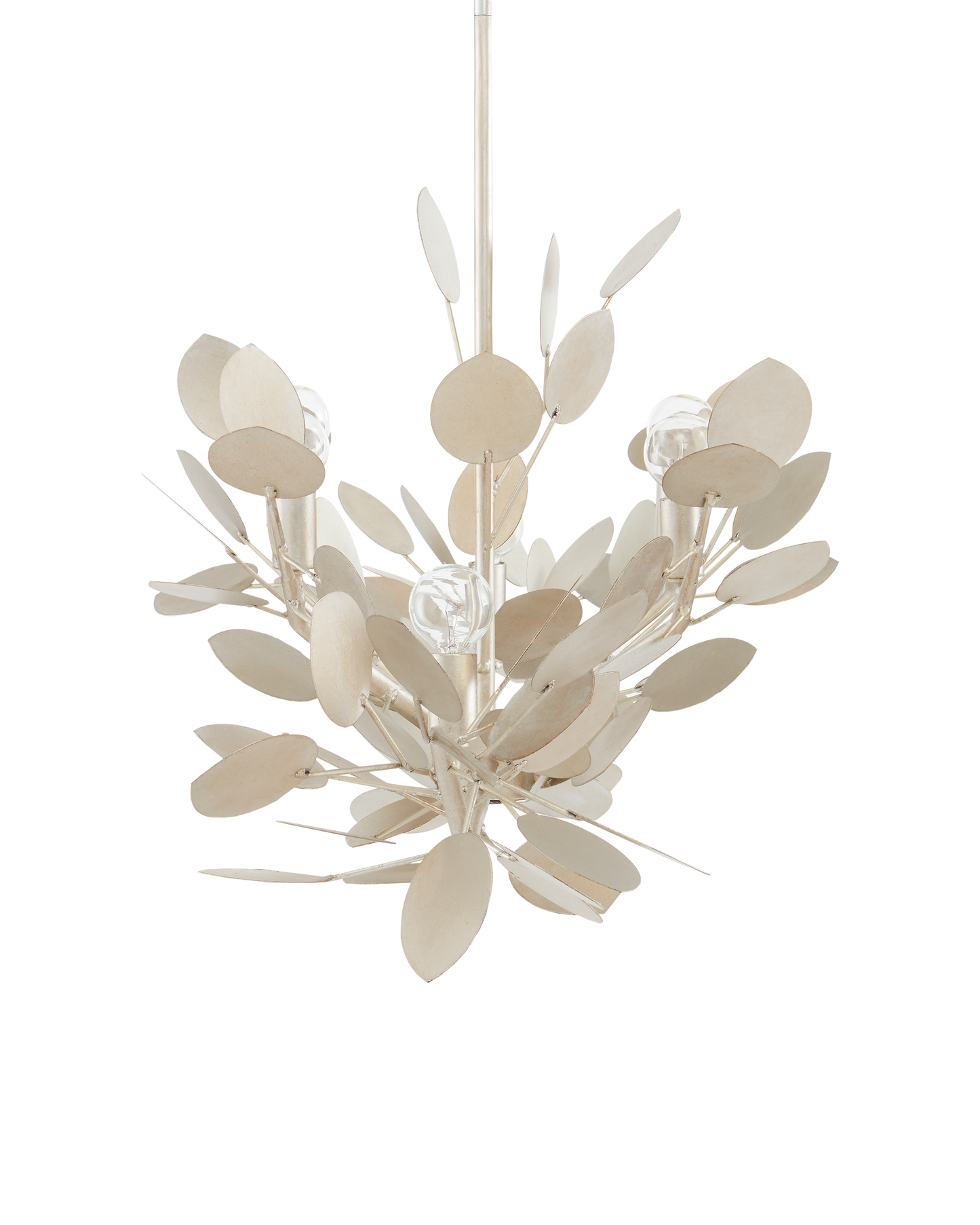 Lunaria Silver Oval Chandelier.