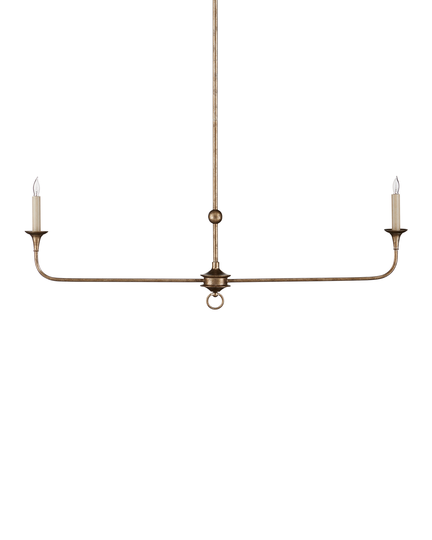 Nottaway Linear Bronze Chandelier.