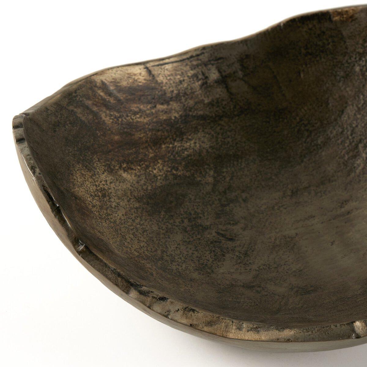 Jagen Outdoor Bowl - Rustic Cast Aluminum.