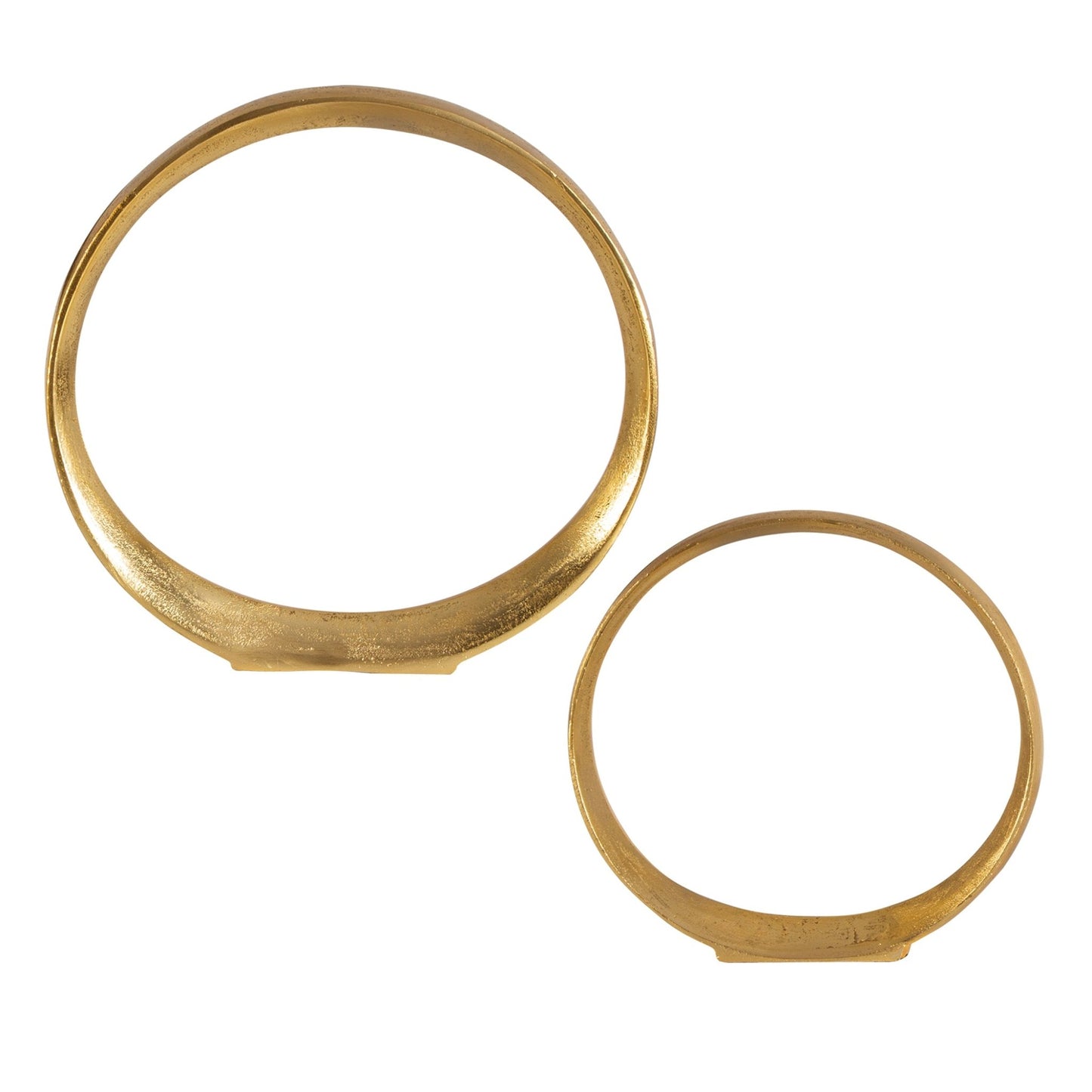Jimena Gold Ring Sculptures Set/2.