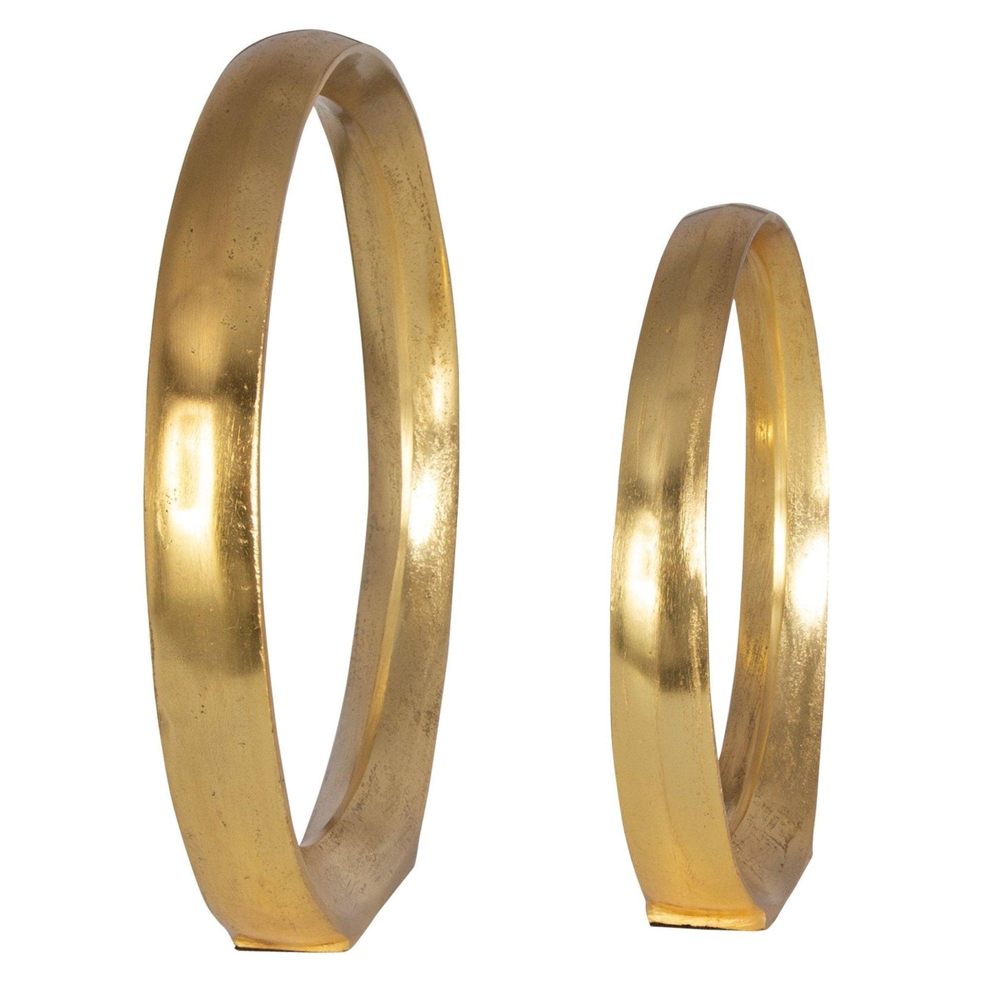 Jimena Gold Ring Sculptures Set/2.