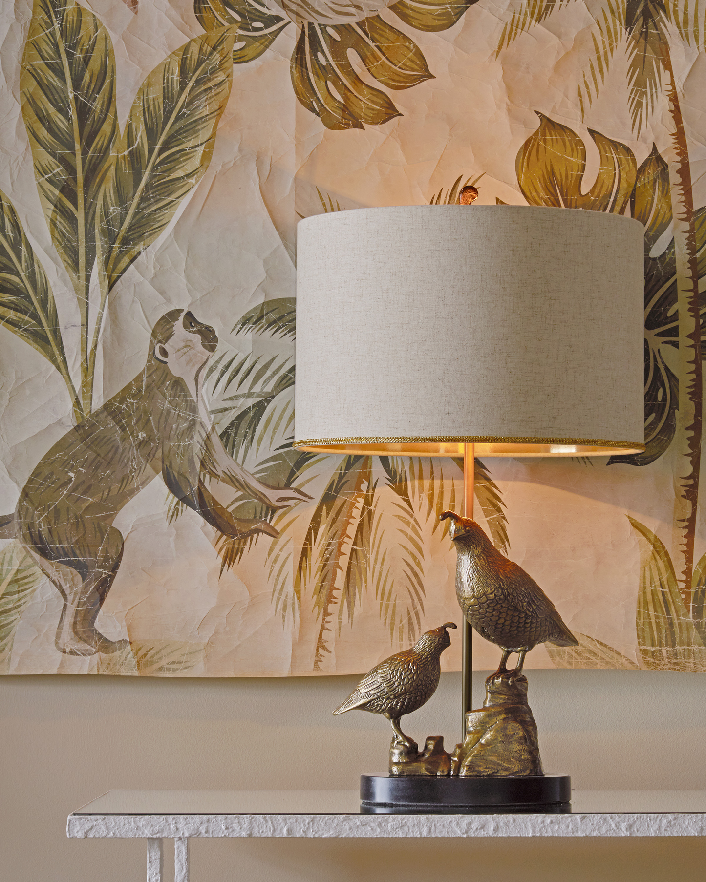 Codorniz Brass Table Lamp.