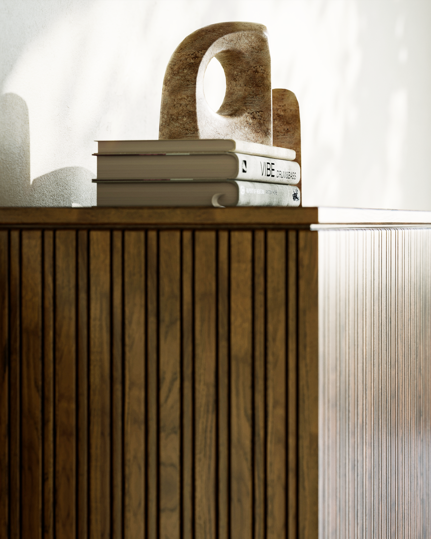 Russo Travertine Object Set of 2.