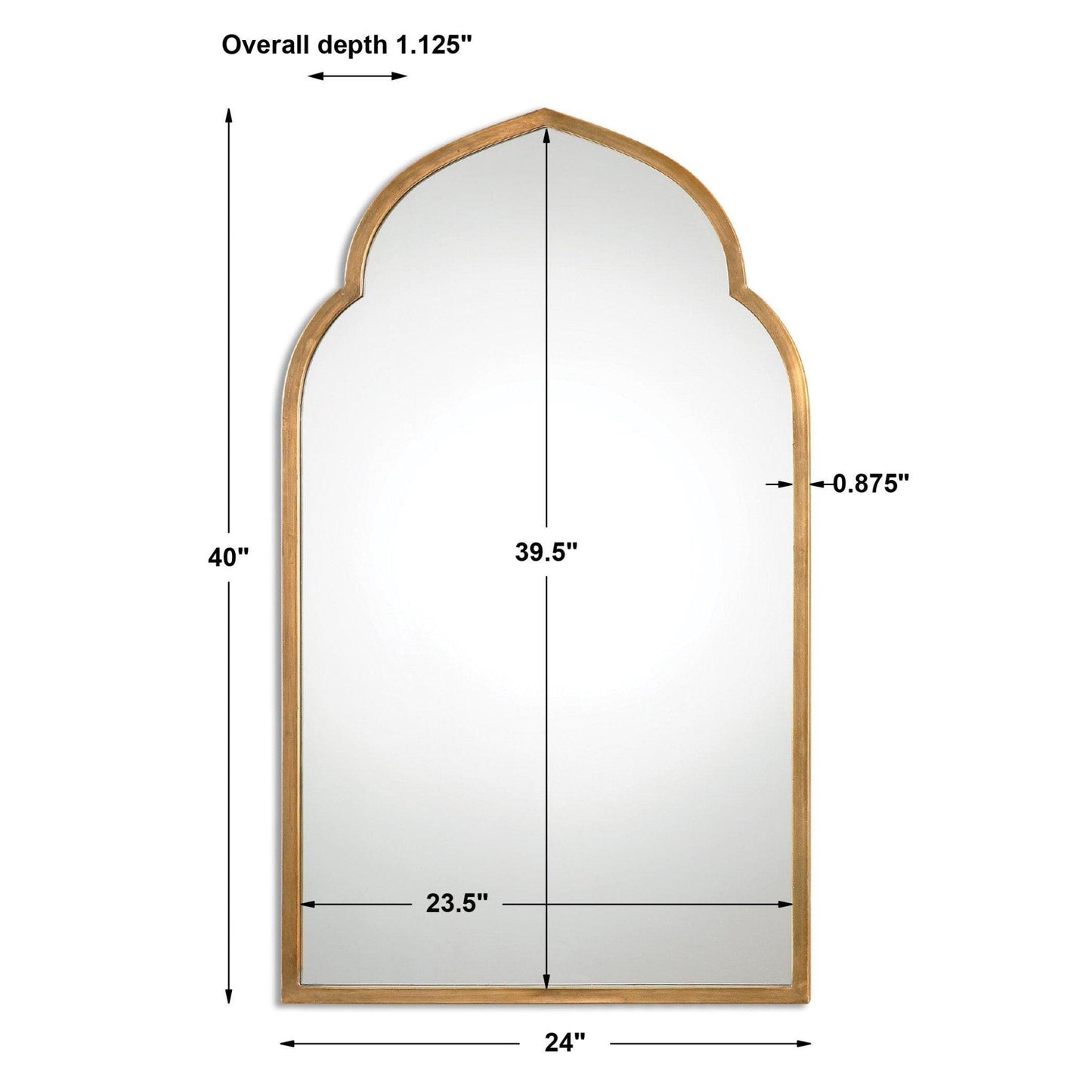 Kenitra Gold Arch Mirror.