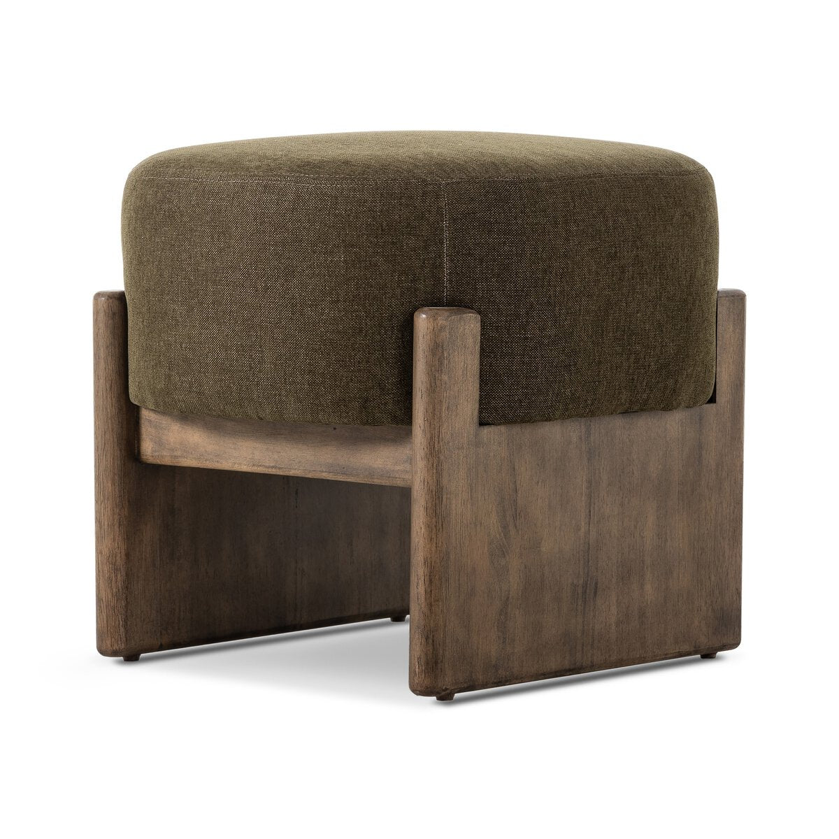 Kirby Accent Stool - Sutton Olive – Outrageous Interiors and Design