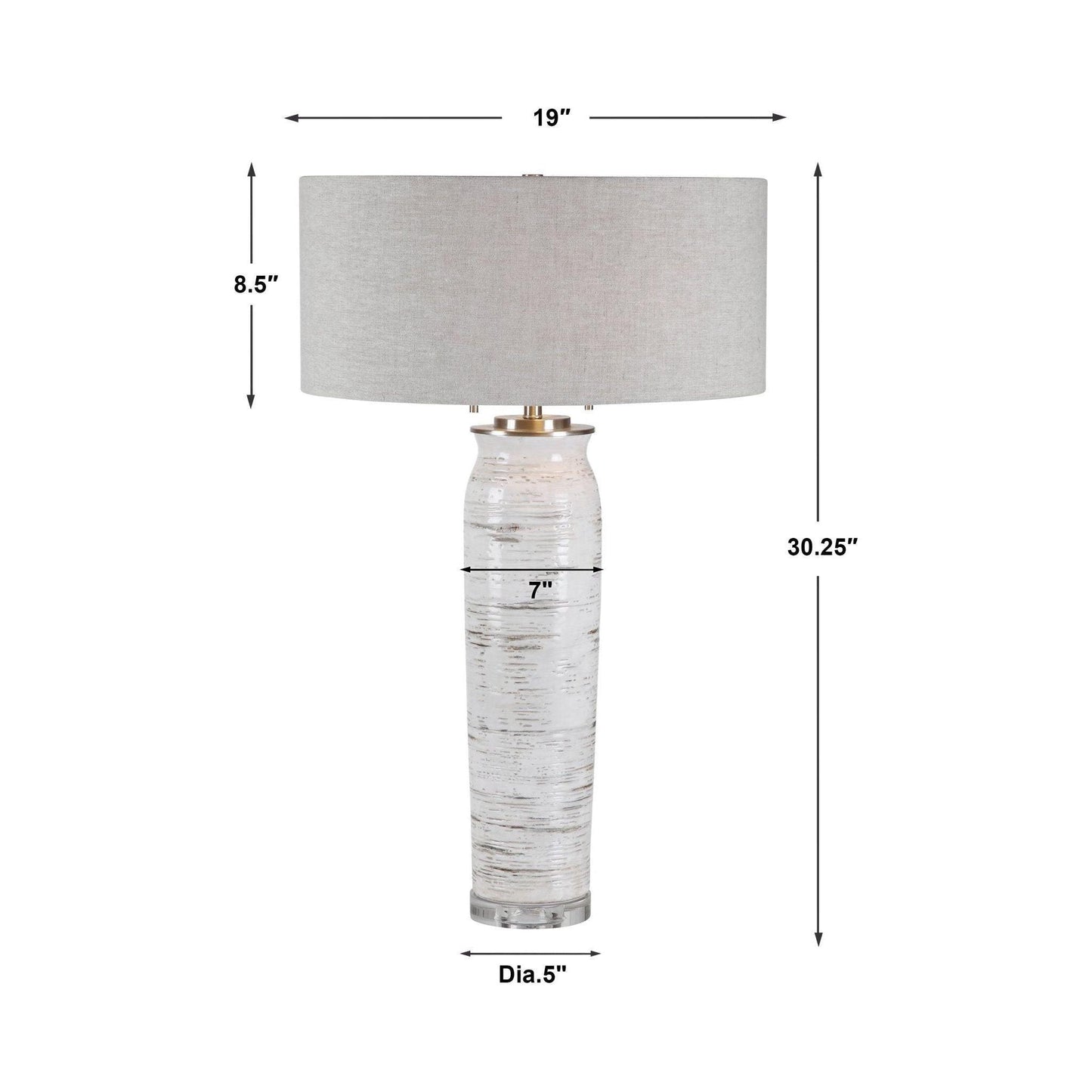 Lenta White Table Lamp.