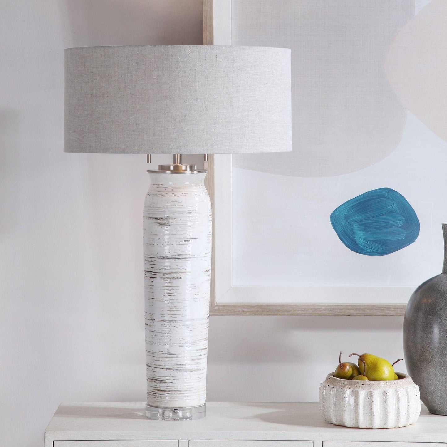 Lenta White Table Lamp.
