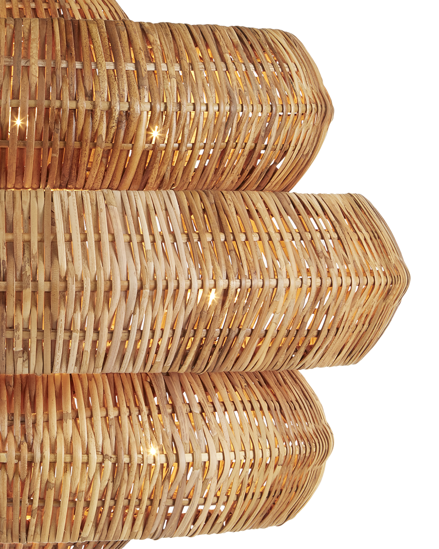 Antibes Medium Natural Chandelier.