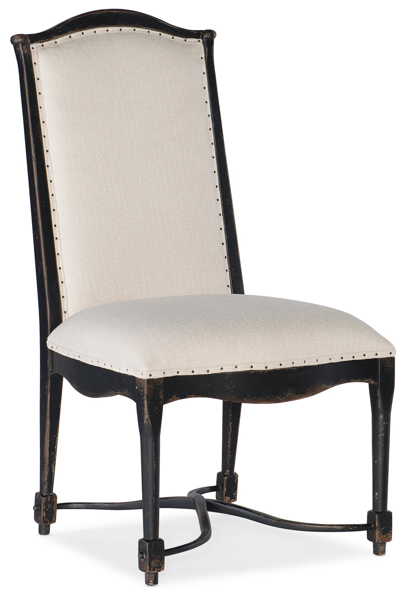 Ciao Bella Upholstered Back Side Chair - Black.