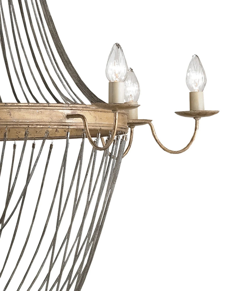 Lucien 46" Wide Wrought Iron Chandelier - #shop_name Chandeliers