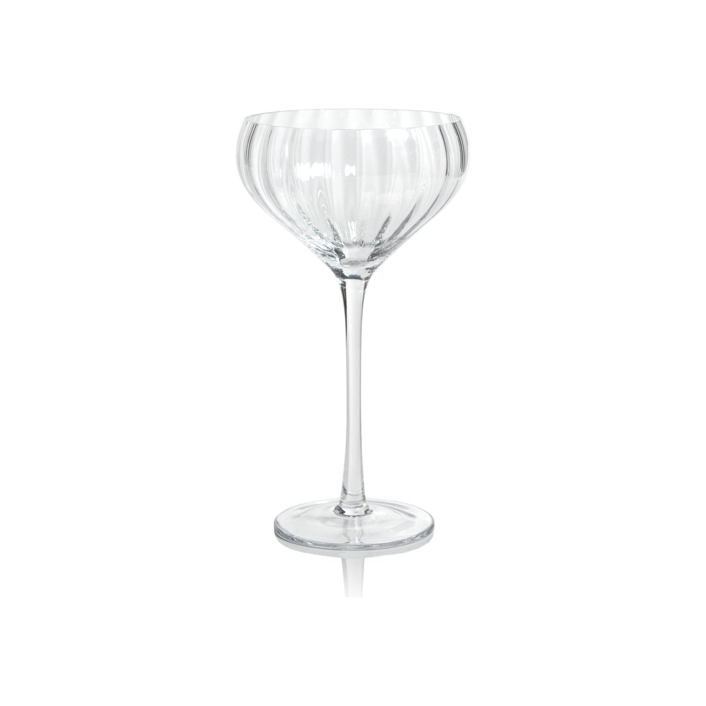 Madeleine Optic Cocktail Clear Glass - Set of 4.