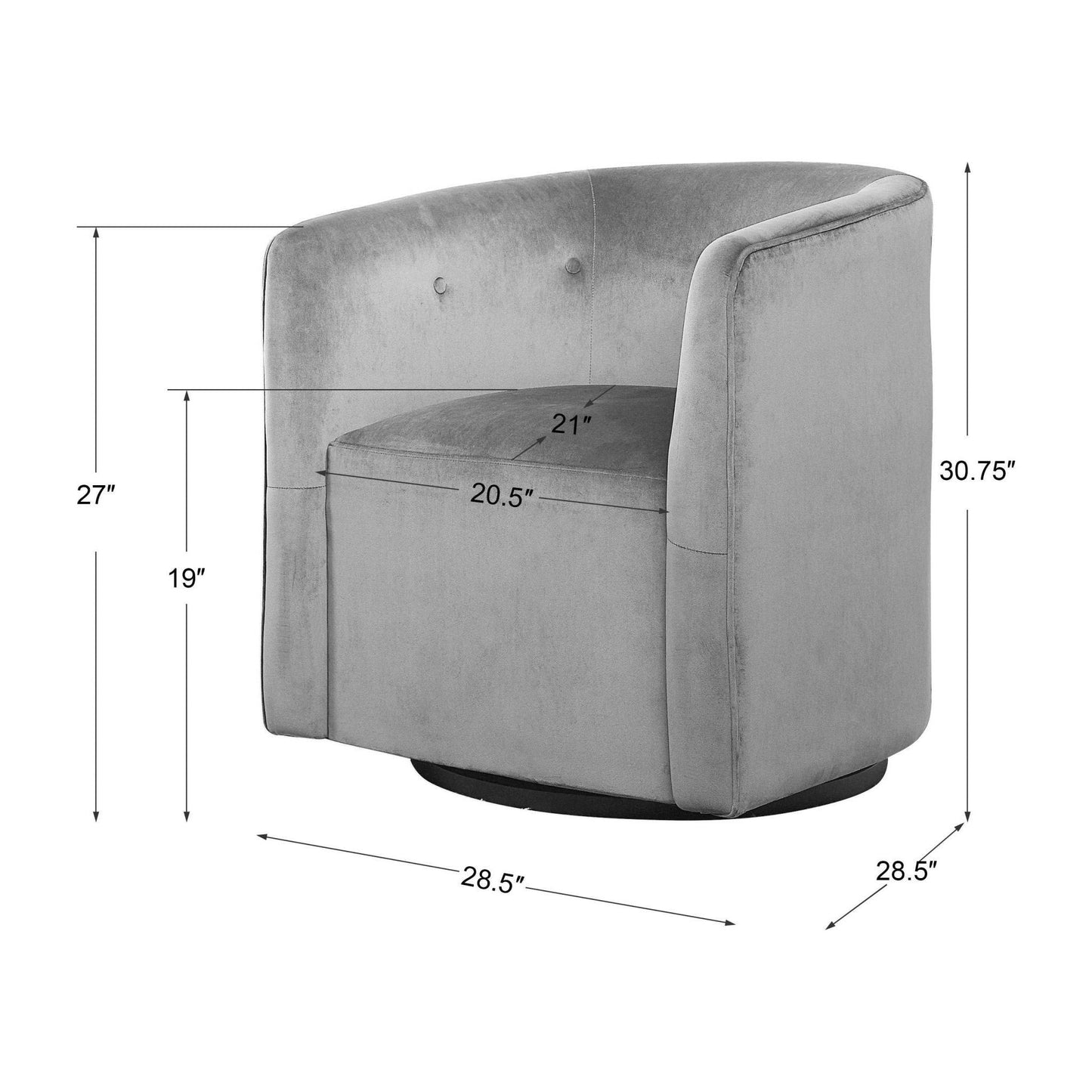 Mallorie Swivel Chair.