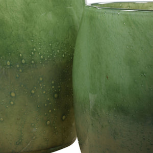 Matcha Green Glass Vases, S/2 - #shop_name Accessories, Accent Decor