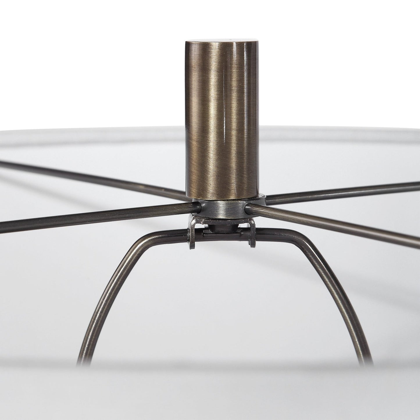 Maud Aged Black Floor Lamp.