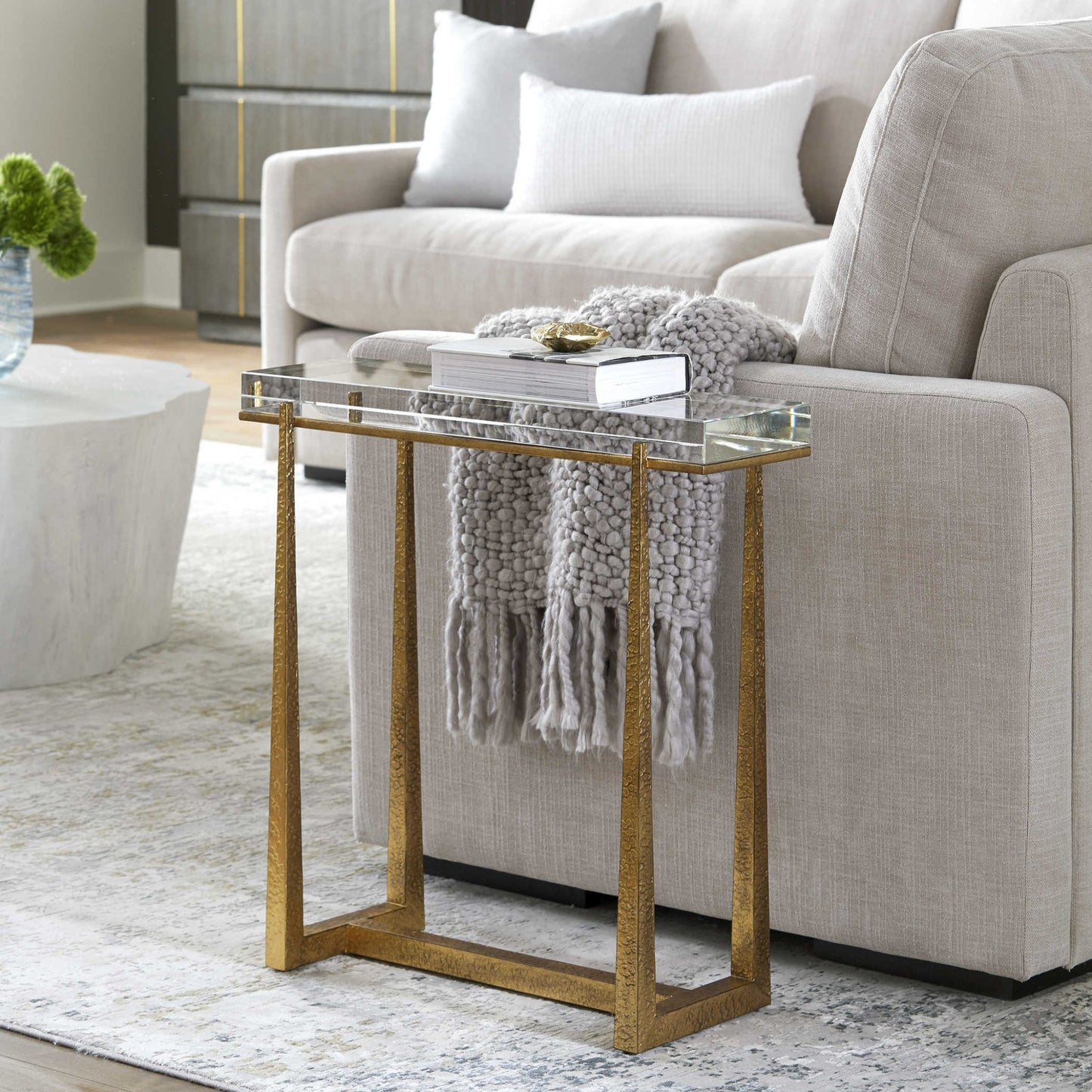 Midas Accent Table - Gold.
