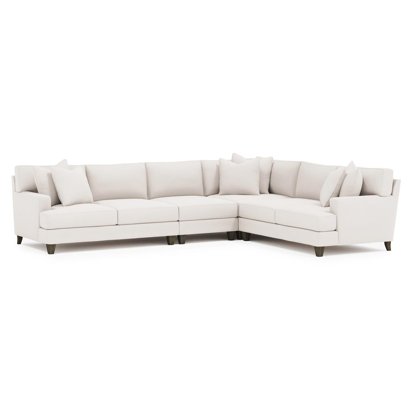 Mila 4 Piece Fabric Sectional - Custom.