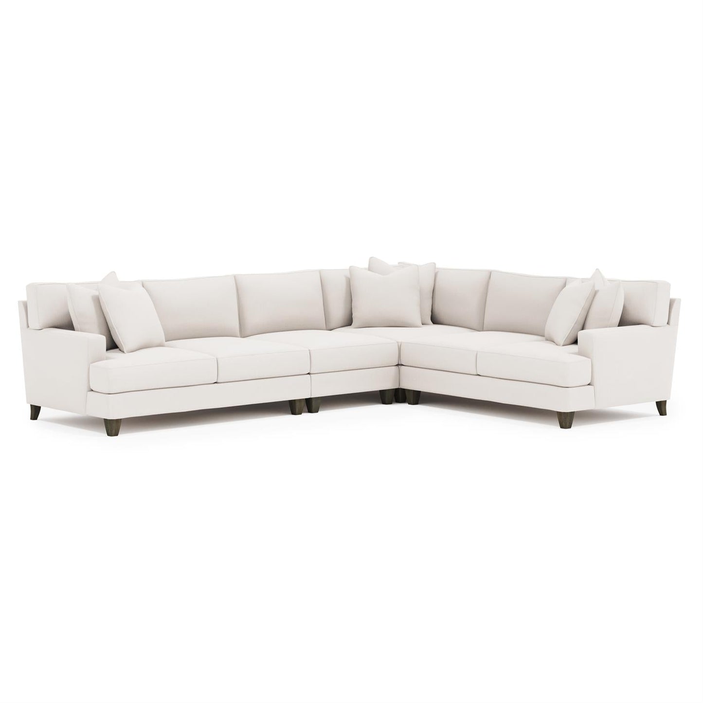 Mila 4 Piece Fabric Sectional - Custom.