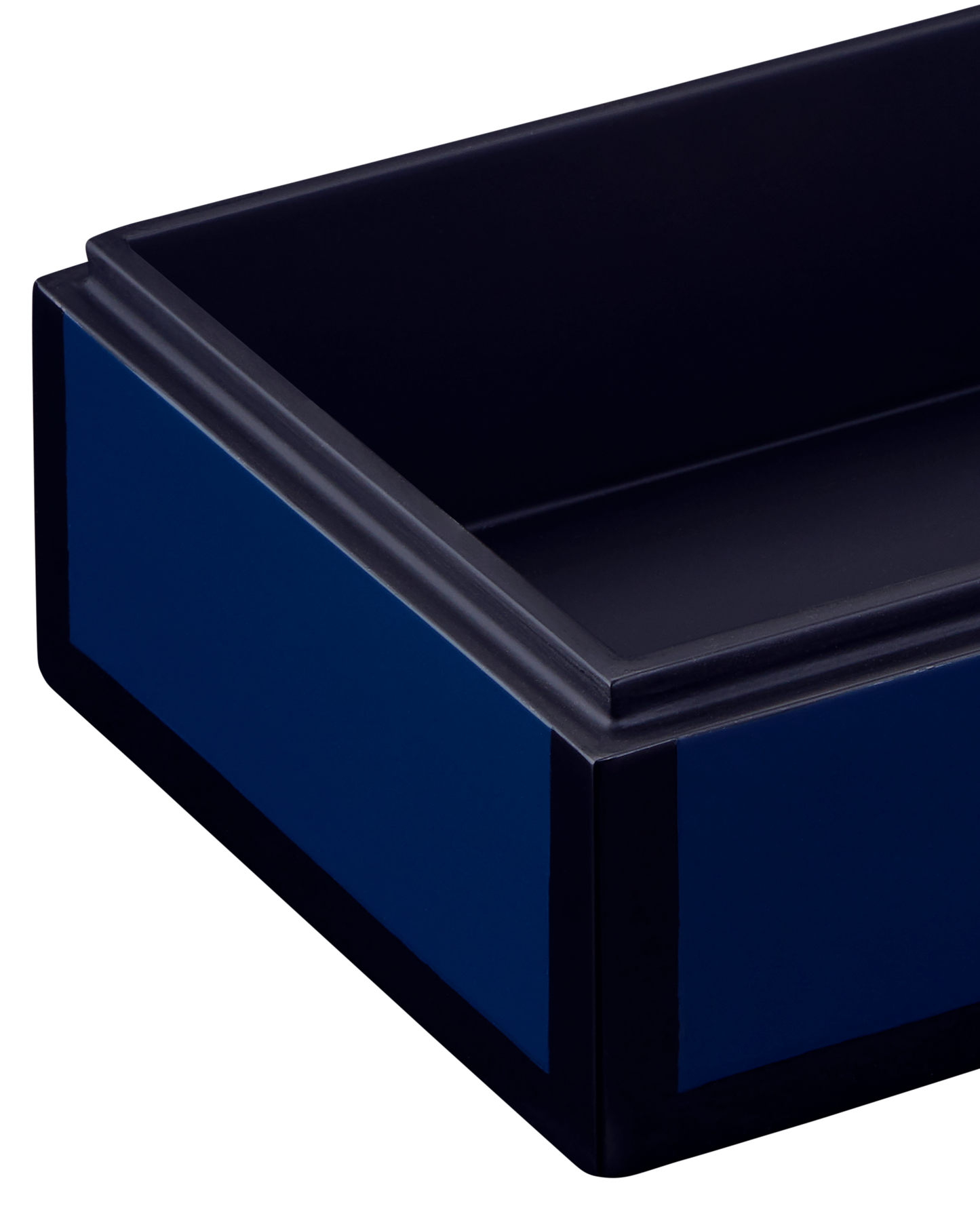 Navy Lacquer Box Set of 2.