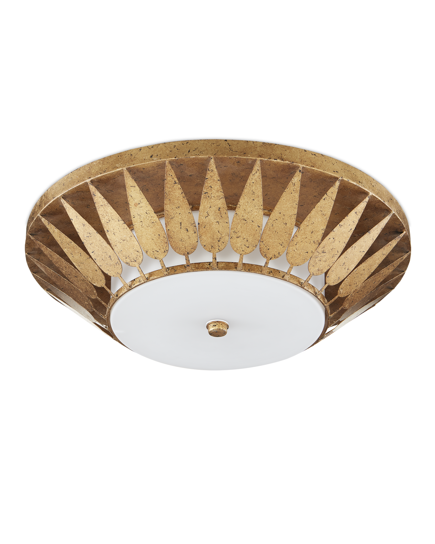 Floris Gold Flush Mount.