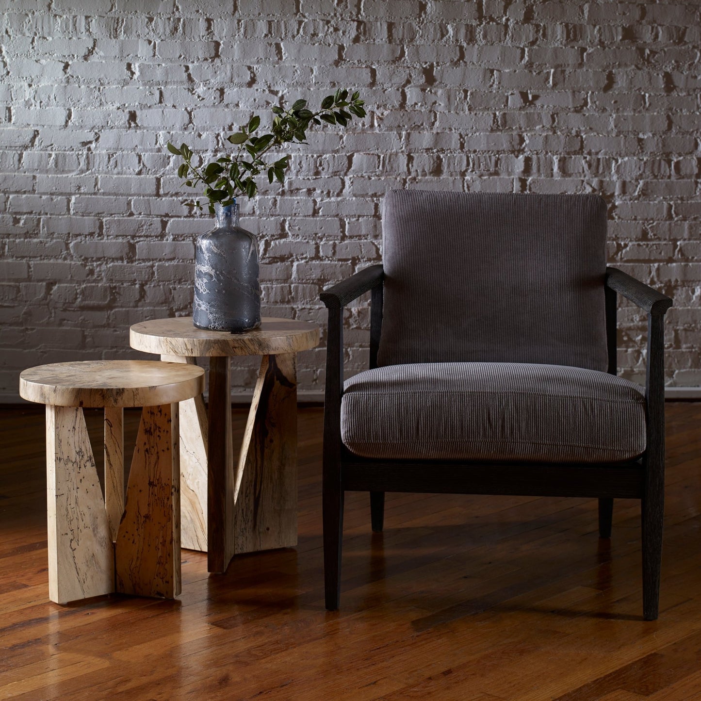 Nadette Natural Nesting Tables, S/2.