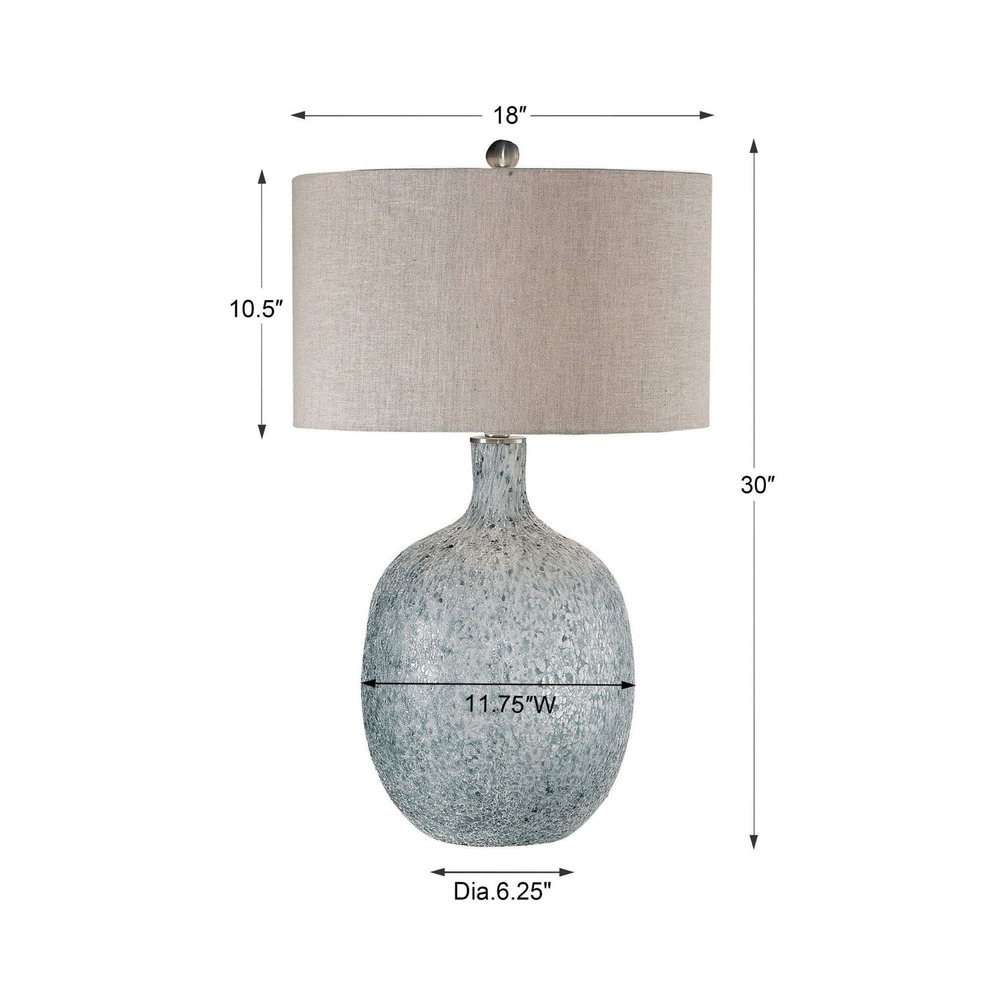 Oceaonna Glass Table Lamp.