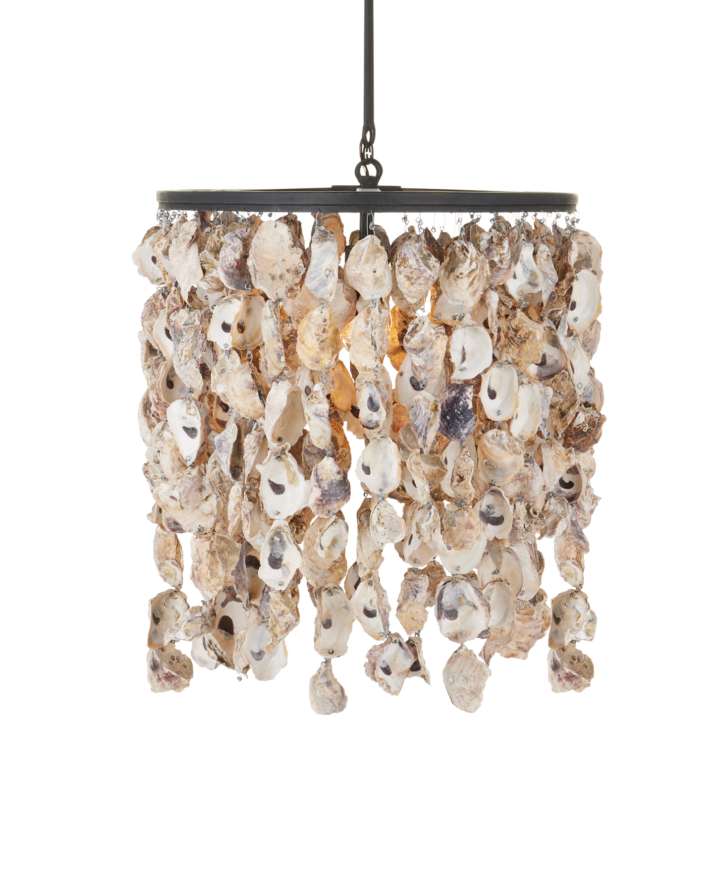 Stillwater Oyster Shell Oval Chandelier.