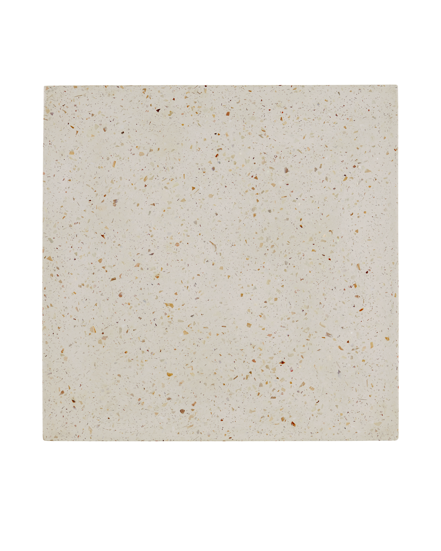 Carson Ivory Terrazzo Accent Table.